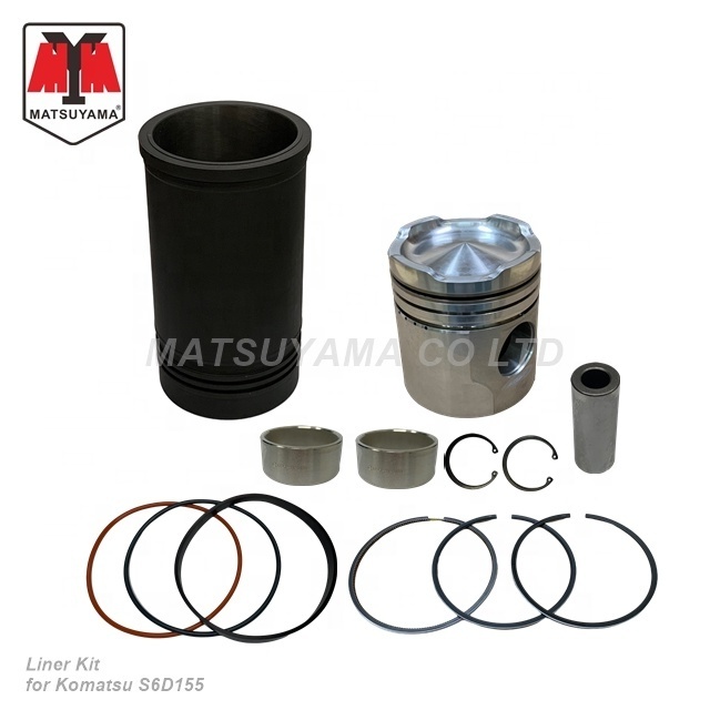 6128312140 6128-31-2140 Piston Set for Komatsu Construction Machinery D355A-5 Diesel Engine S6D155 SA6D155-4