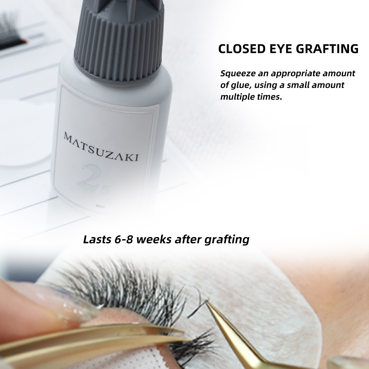 Low Humidity 2 Sec Eyelash Extension Glue quick drying 10ml Eye Lash Glue Private Label Waterproof Eyelash glue