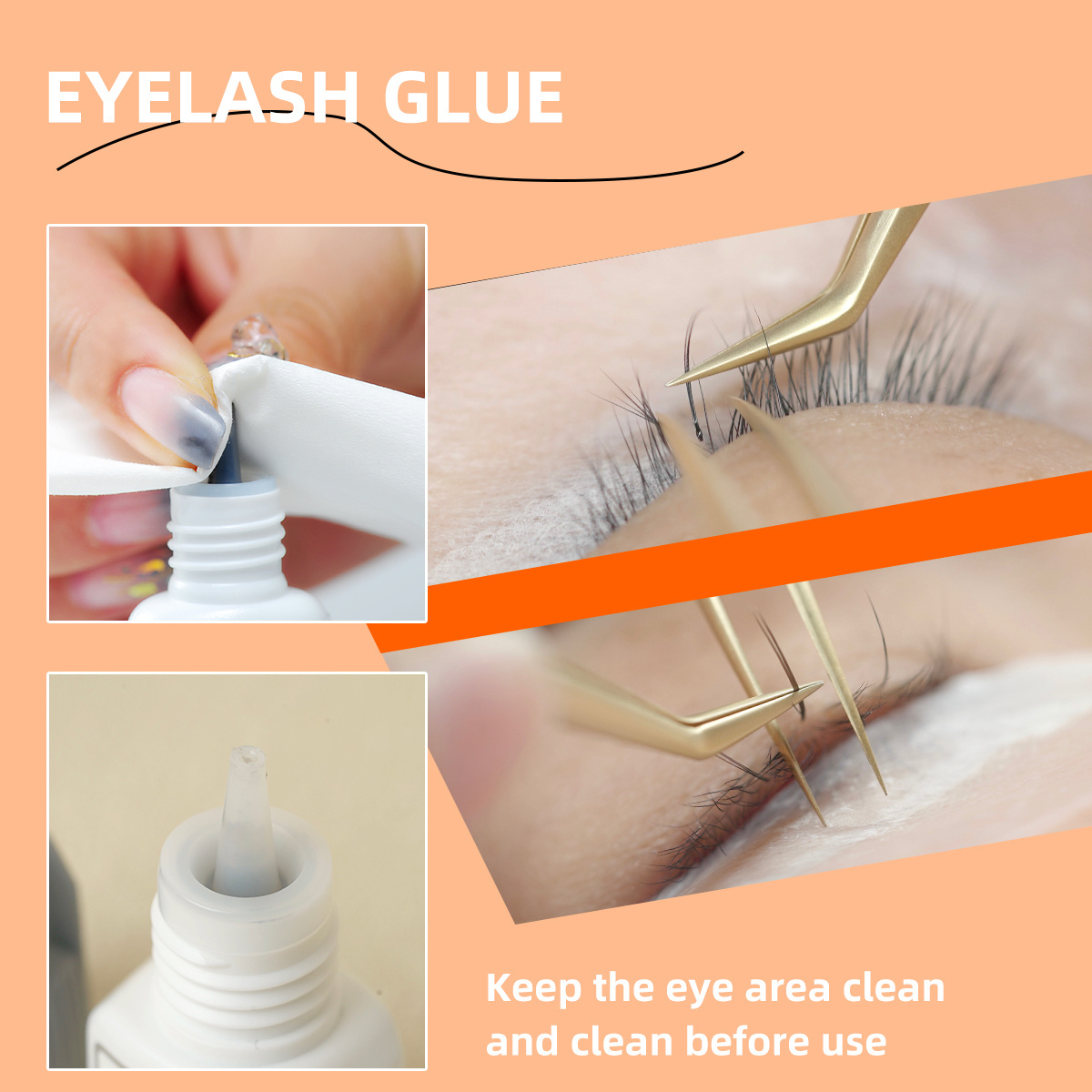 Cyanoacrylate Free Eyelash Adhesive Waterproof 0.3 Second Eye Lash Extension Adhesive Lash Glue