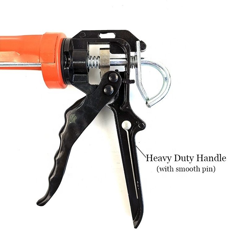 Rotary Caulking Glue Gun Heavy Duty Manual Metal 11'' OEM Construction Suppliers Pneumatic and Manual Gun for Sealants 620g 26:1