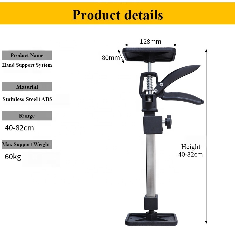 Wood Tool Clamps woodworking tools Telescopic Quick Support Rod Adjustable 3rd Hand Support Pole System for Cabinet Jack Drywal