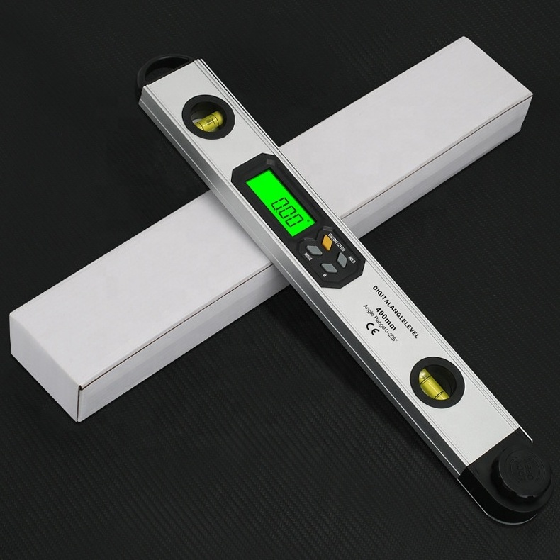 LCD Digital Protractor Spirit Level Angle Finder Gauge Meter for Carpenter Woodworking Home Decoration