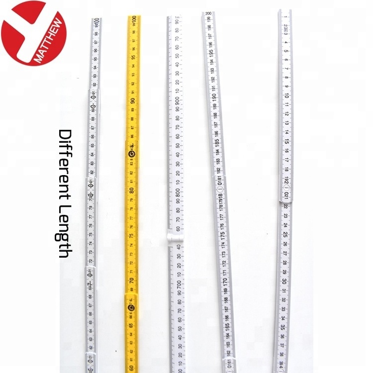 Folding Ruler for Woodworking Mutil Length Durable Fiberglass Inside Reading Plastic 1 Meter Straight Ruler Clear Scale