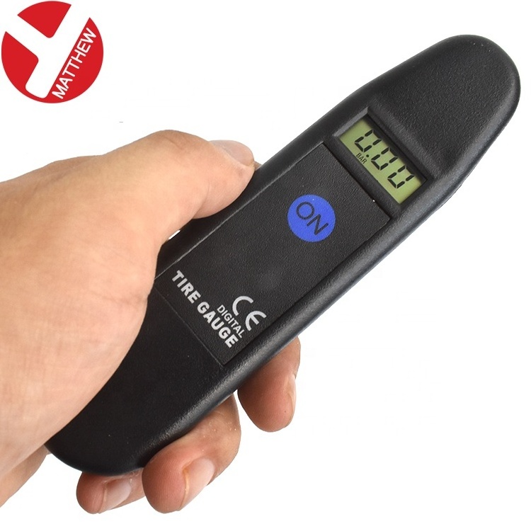 Digital Tire Pressure Gauge 150 PSI 4 Settings for Car Truck Bicycle with Backlit LCD and Non-Slip Grip