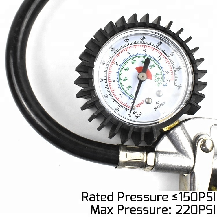 MTG-03 Tick Mark Tire Pressure Gauge with Tyre Inflator Gun