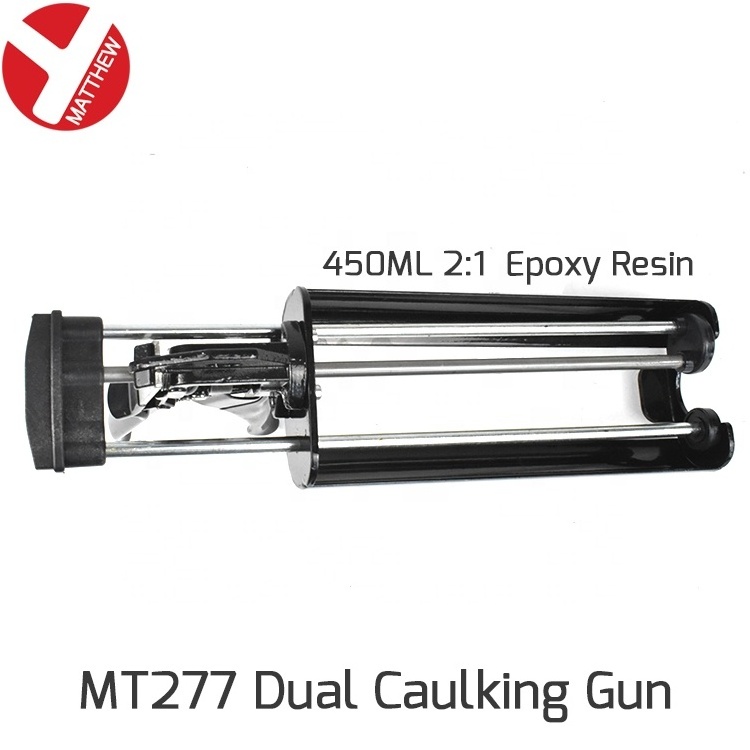 450ml Dual Cartridge Heavy Duty Metal manual sealant Caulking gun For Epoxy Resin