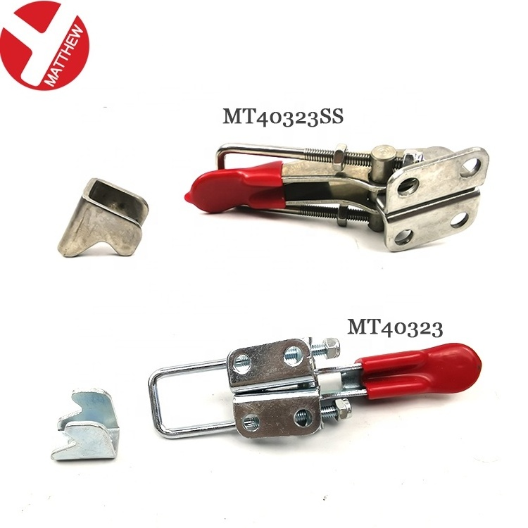 Stainless steel toggle latch catch clamp with lock Pull Action Adjustable Latch U Bolt