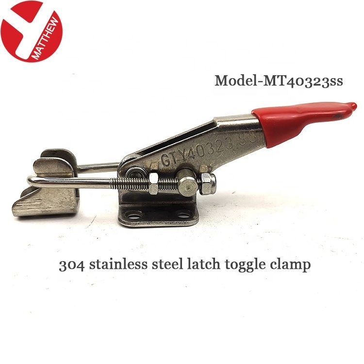 Stainless steel toggle latch catch clamp with lock Pull Action Adjustable Latch U Bolt