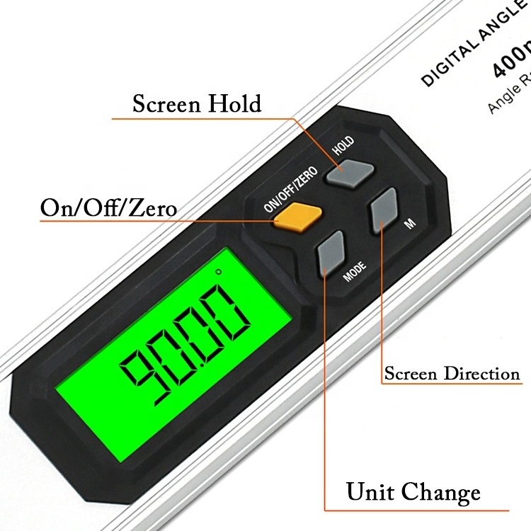 LCD Digital Protractor Spirit Level Angle Finder Gauge Meter for Carpenter Woodworking Home Decoration