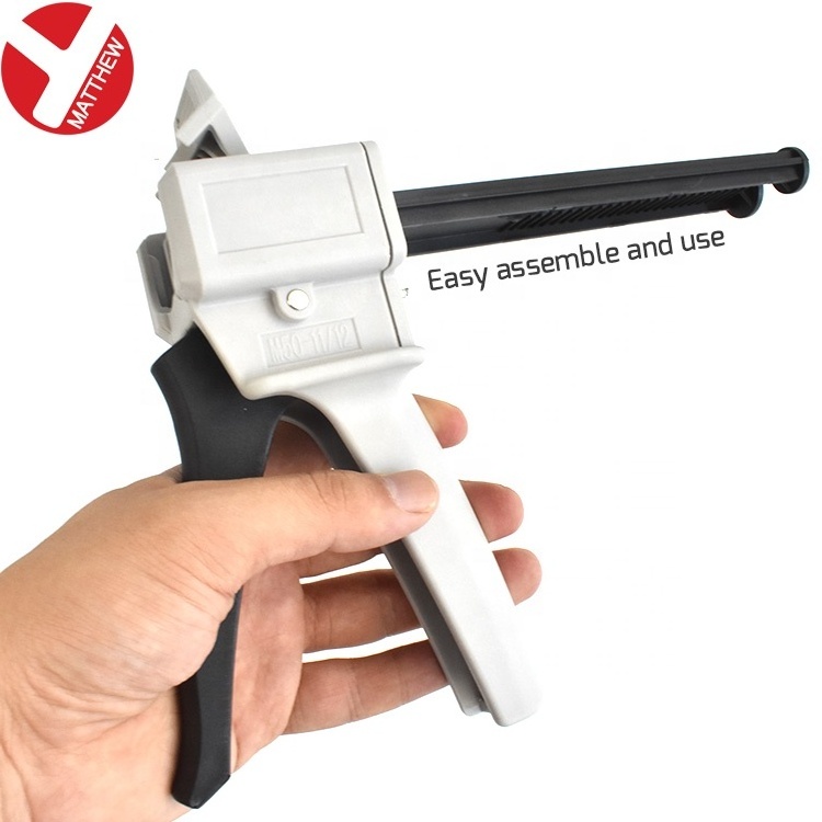 Single Component Dispensing Caulking Gun Epoxy Dispenser Manual Tools White for Epoxy Resin