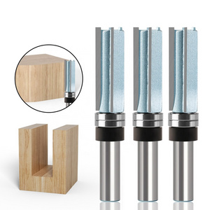 Straight Carbide tipped CNC Router bits for wood Router flattening bit 1/2 inch for Pro workers