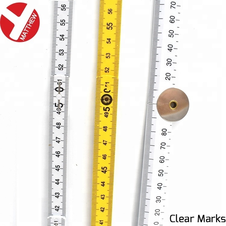 Folding Ruler for Woodworking Mutil Length Durable Fiberglass Inside Reading Plastic 1 Meter Straight Ruler Clear Scale