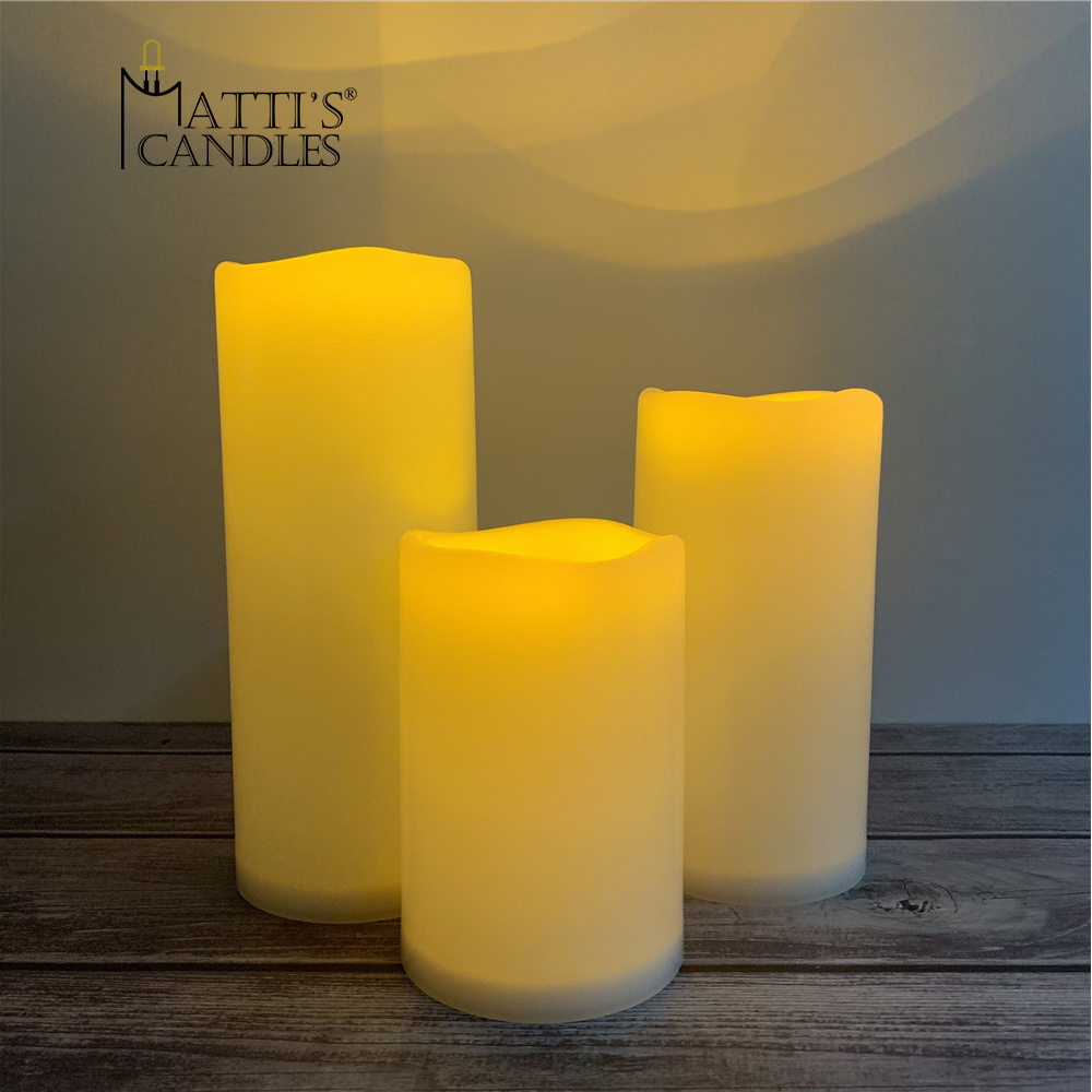 Matti's Hot sale battery operated waterproof Led candle for home decoration