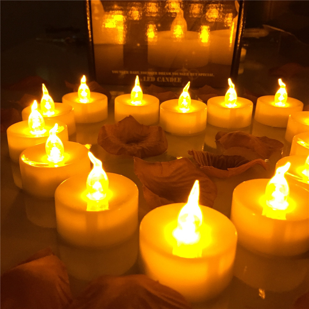 High Quality yellow led candle light for home decoration