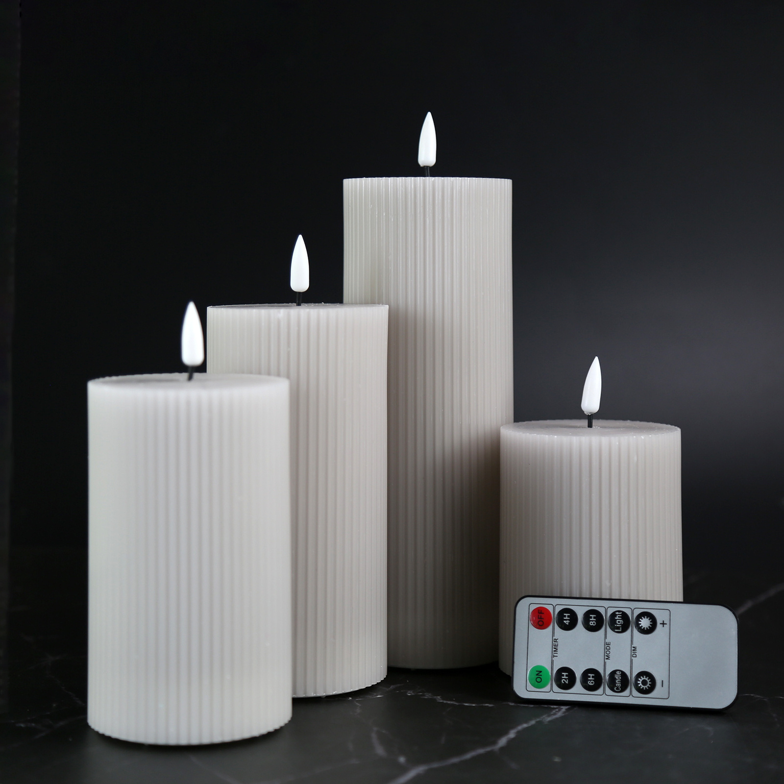 Matti's Home decoration 3d real flame 10 key remote timer  velas flameless led candle