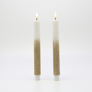 Matti's Classic Battery Electric Wick Light Taper LED Candles For Christmas Wedding Decorative