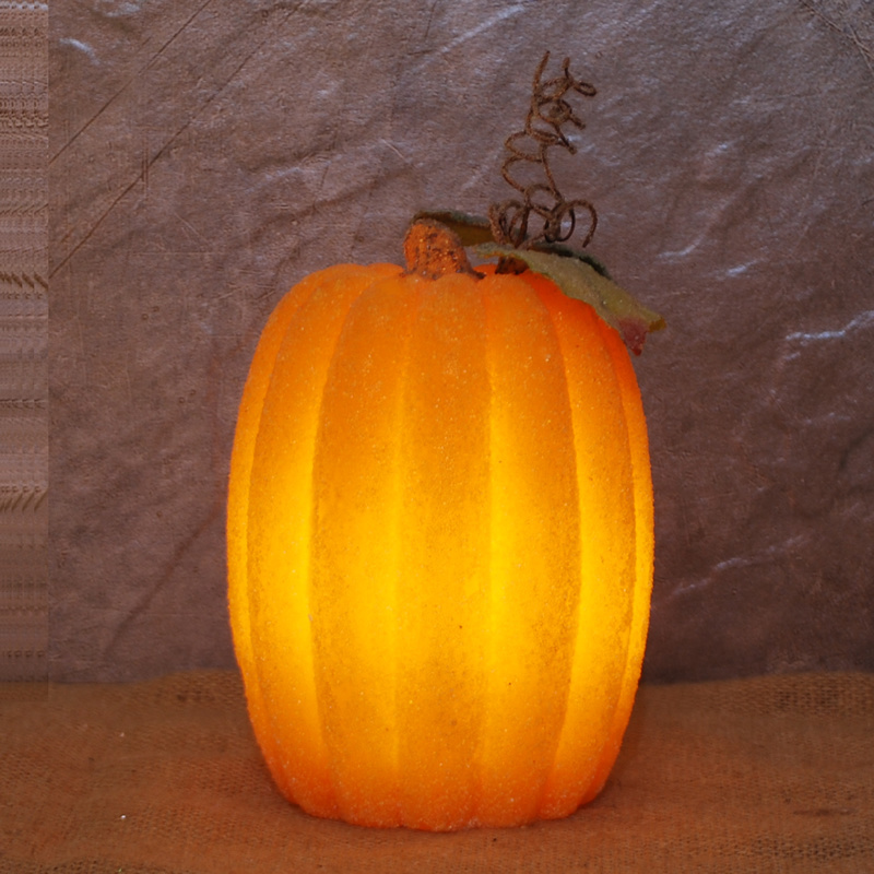 Environmental protection material Halloween Pumpkin shape  led candle