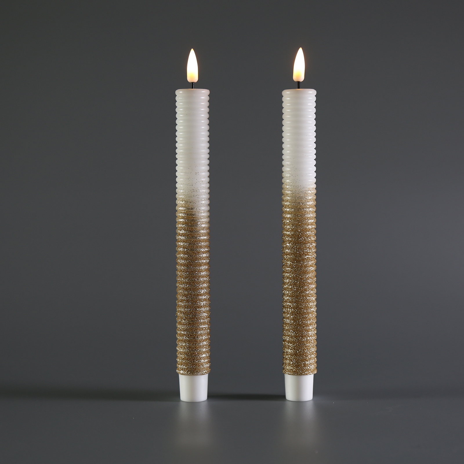 Matti's Classic Battery Electric Wick Light Taper LED Candles For Christmas Wedding Decorative