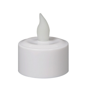 set of 12 D4cmXH4.5cm plastic white tealight rechargeable led candle