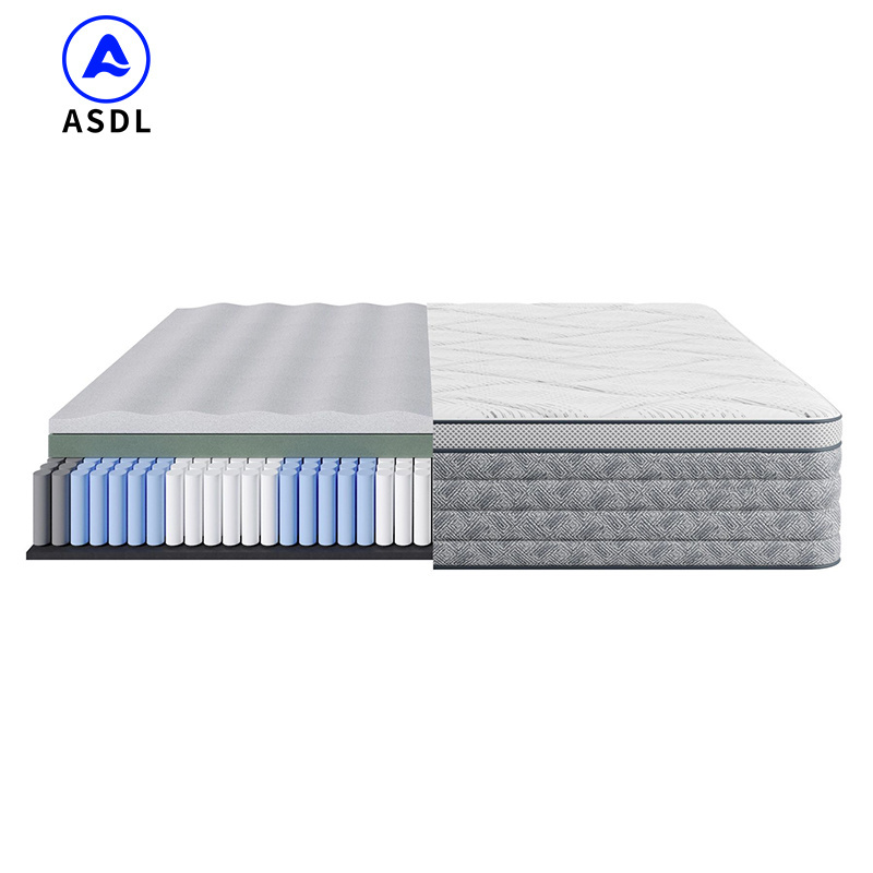 Good Price Mattress Knitted Fabric Convoluted Foam Mattress 3D Spacer Fabric Mattress With Soft Foam