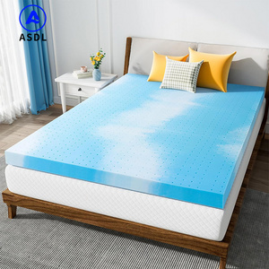 Natur Mattress Cheap Price Silicone Material Soft Cooling 2 Inch Pressure Relieving Memory Foam Mattress Pad Gel Topper