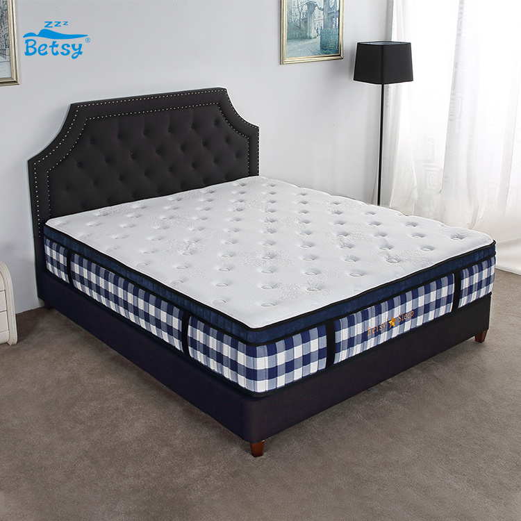 High Quality Double Size Mattress Hotel Waterproof Mattress Pocked Spring Mattress