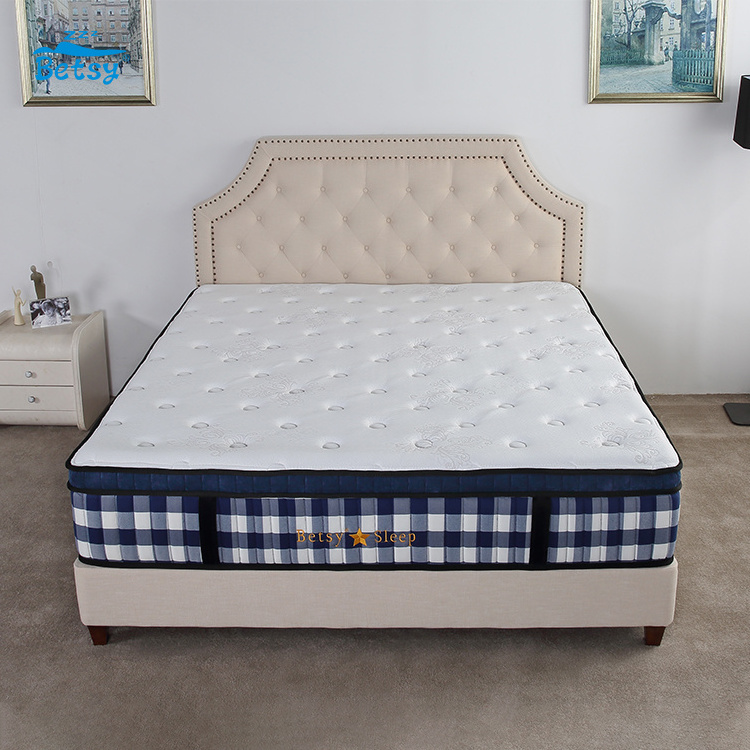 High Quality Double Size Mattress Hotel Waterproof Mattress Pocked Spring Mattress