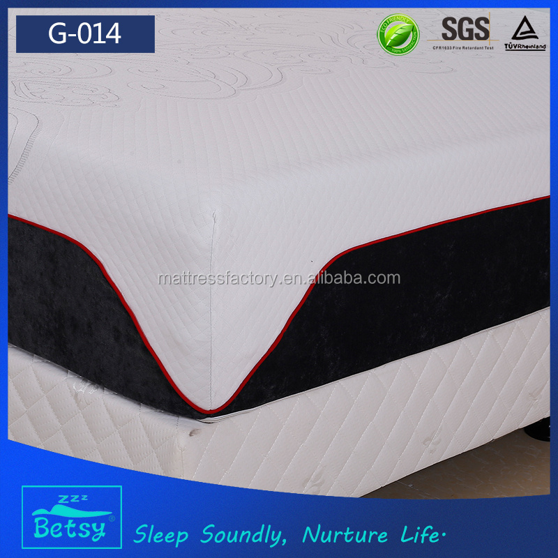 Roll up king size foam mattress topper 30cm high with memory foam and convoluted foam