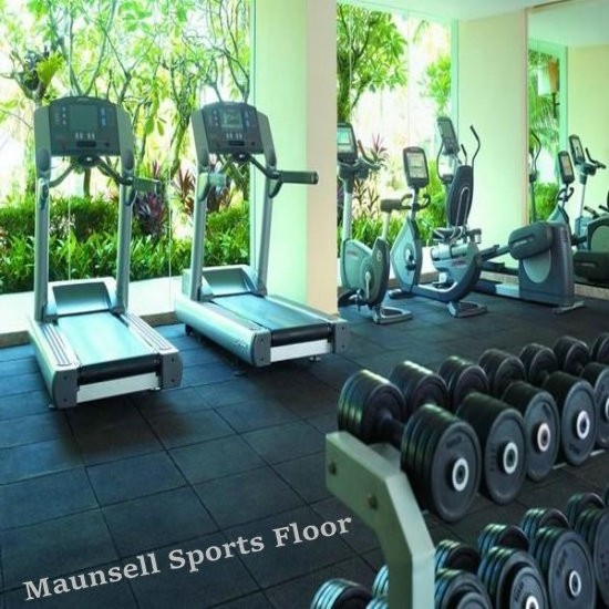 100% EPDM material rubber flooring for Commercial Gym Fitness room