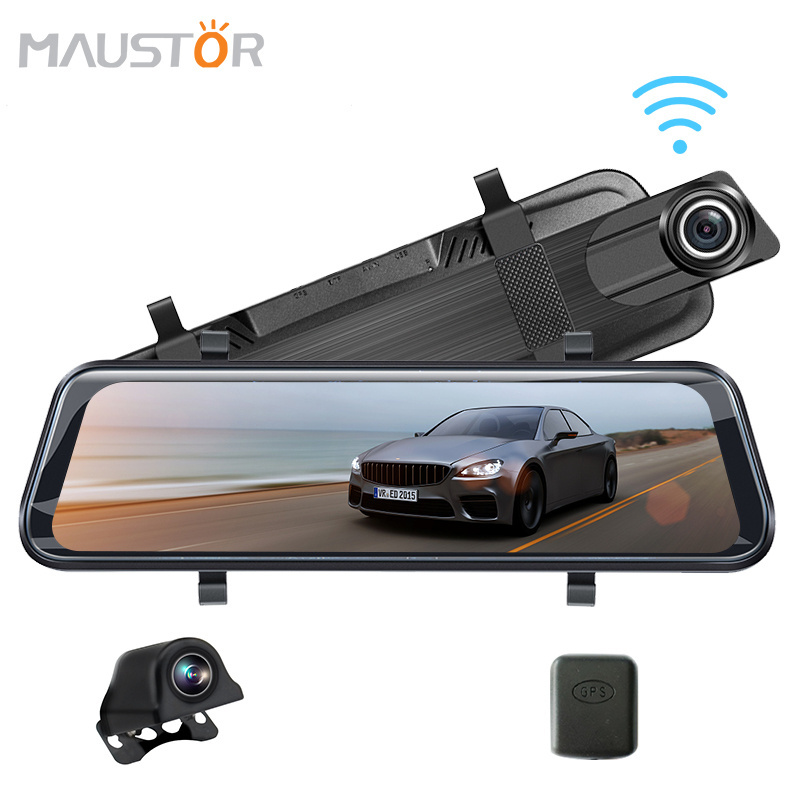 MS19N 2024 New  Mirror Dash Cam 1440P Wifi GPS Track NT96565 10