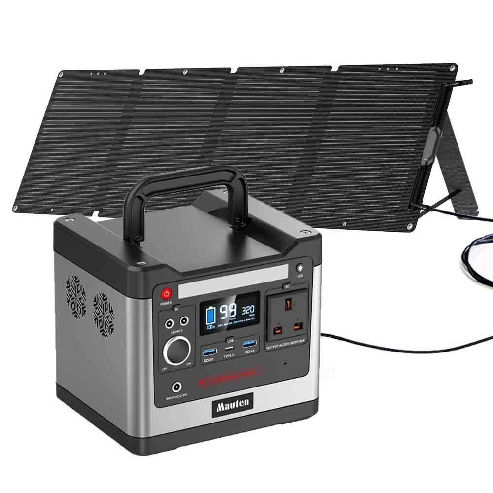 300W 320Watt Suitcase Solar Power Generator 298Wh 110V 220V Casing Completed Set For Camping CPAP