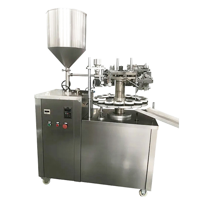 Automatic Super Glue Silica Gel Aluminum Grease Oil Cartridge Tube Filling Sealing Machine Tube Fill and Fold Tail Machines