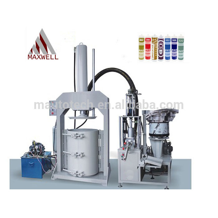 China Semi Automatic PU Sealant Filling Machine silicone sealant cartridge filling machine With Extruder