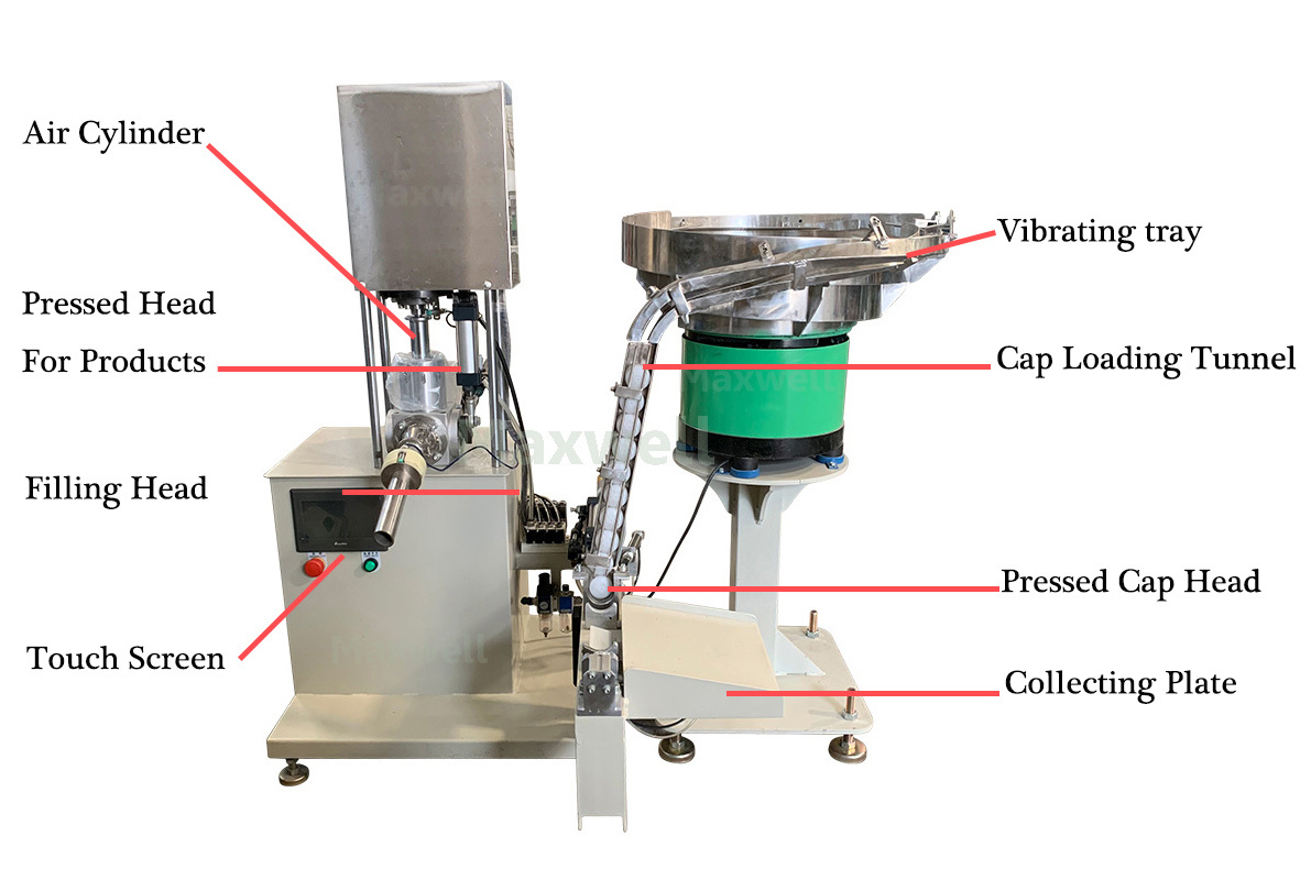 China Semi Automatic PU Sealant Filling Machine silicone sealant cartridge filling machine With Extruder