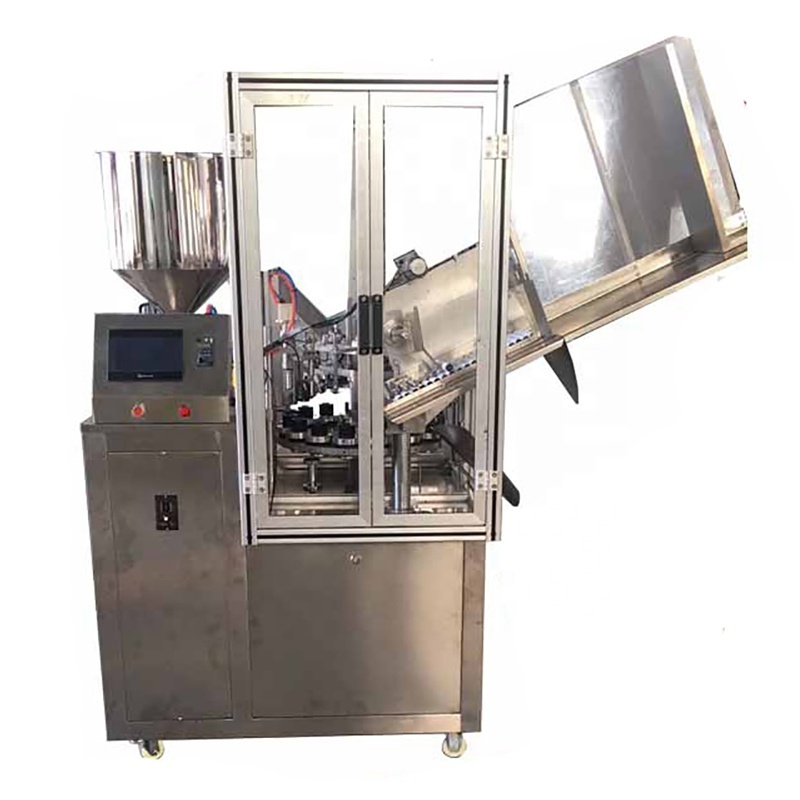 Automatic Super Glue Silica Gel Aluminum Grease Oil Cartridge Tube Filling Sealing Machine Tube Fill and Fold Tail Machines