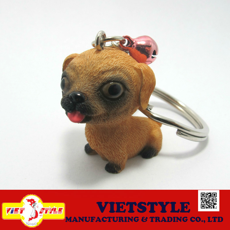 Dog-shaped keychain is used to hook onto door locks, lock briefcases and other things from Vietnam