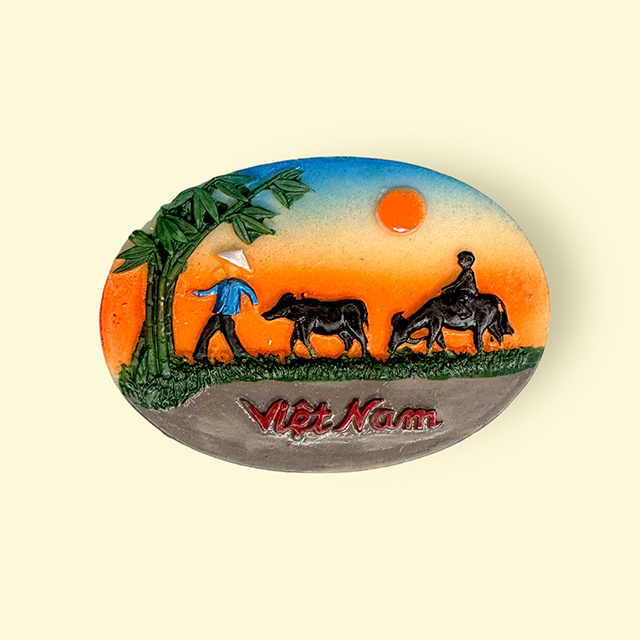 Painting Decorative Arts and Crafts Magnetic Refrigerator Magnets Angkor Wat Cambodia Tourist Memorial Resin Decoration