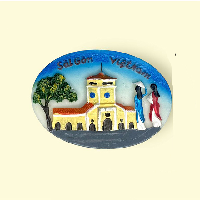 Painting Decorative Arts and Crafts Magnetic Refrigerator Magnets Angkor Wat Cambodia Tourist Memorial Resin Decoration