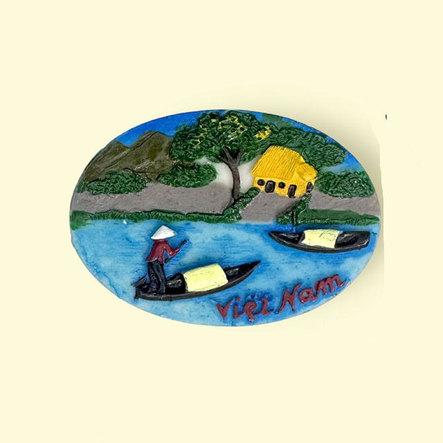 Painting Decorative Arts and Crafts Magnetic Refrigerator Magnets Angkor Wat Cambodia Tourist Memorial Resin Decoration