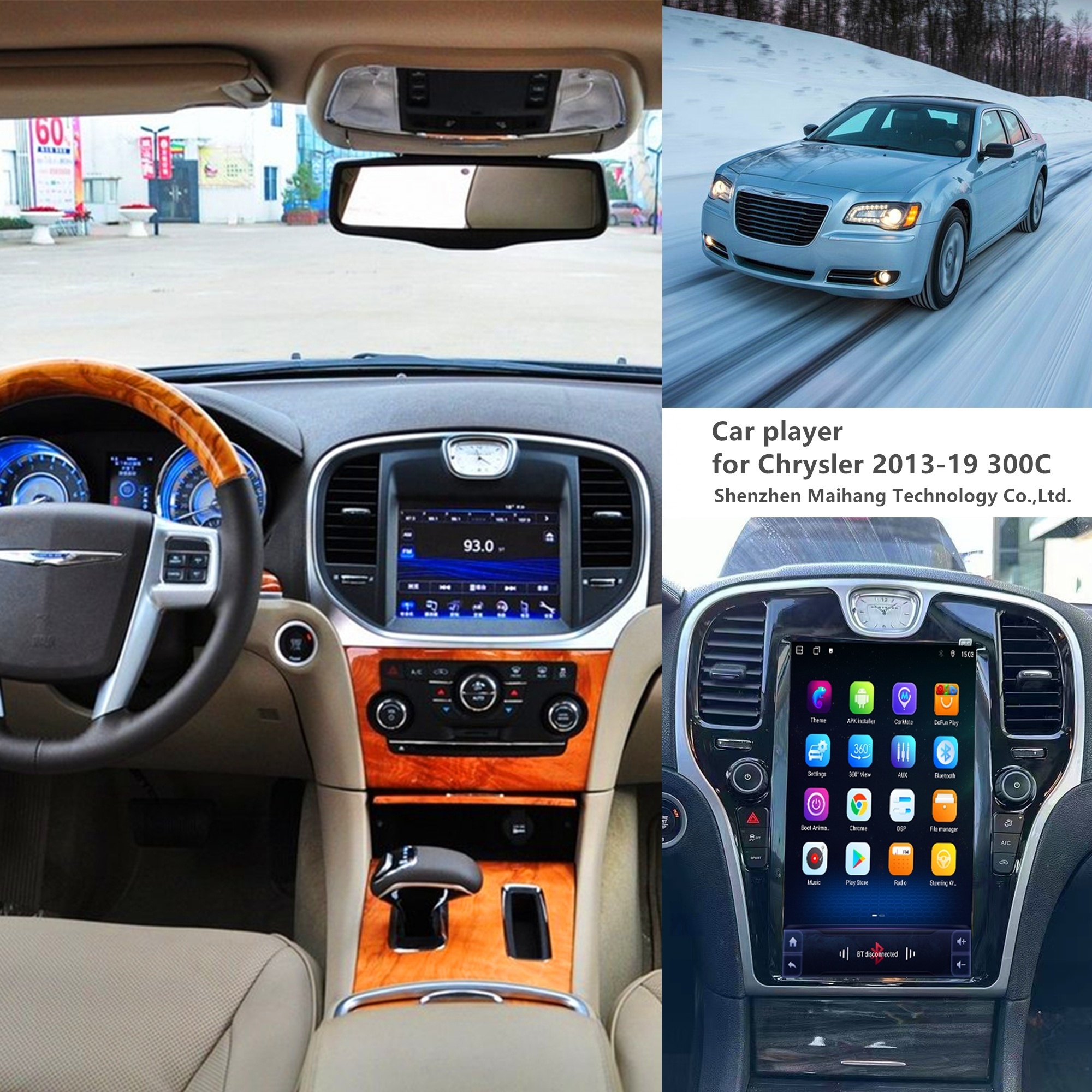 Car player for Chrysler 2013-19 300C Car android stereo radio Car audio Gps Navigation factory