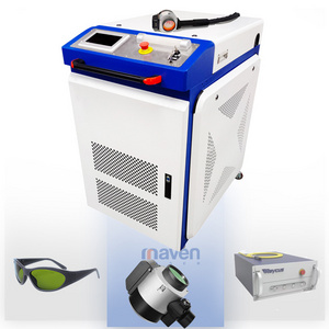 Pulsed Fiber Laser Raycus Max JPT Oil Paint Laser Cleaner Metal Rust Remover Fiber Laser Cleaning Machine