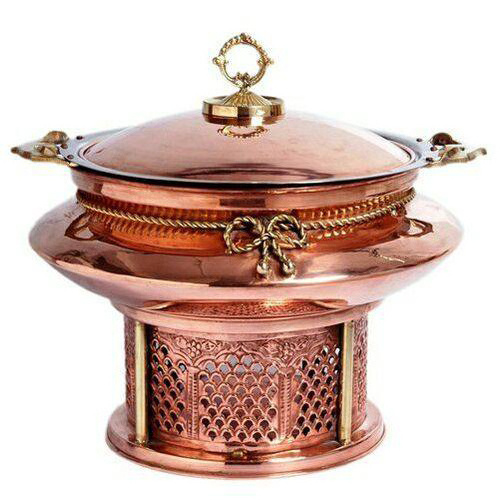 Chafing Dish SERVE WARE Antique Copper Tableware Serving Bowl Indian Serve ware Handi Set For Serving your favorite Dish