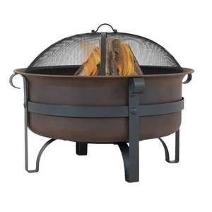 Patio Garden Wood Burning Metal Round Fire Bowl Portable Outdoor Indoor Table Top Wood Fire Pit