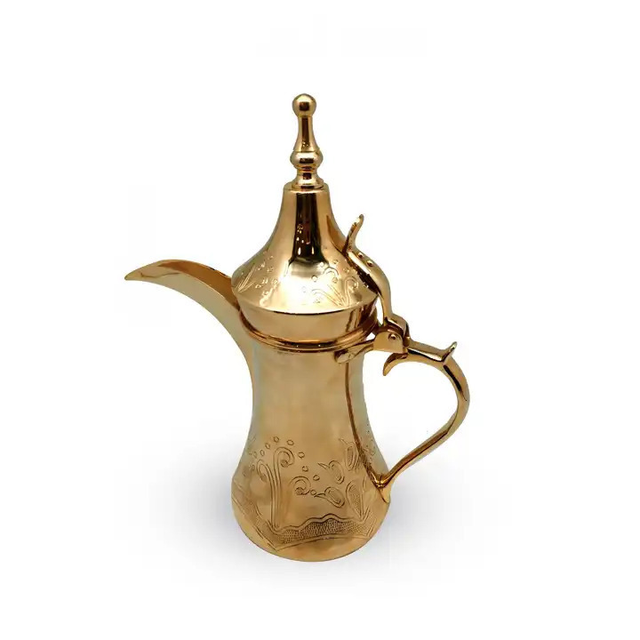 Exporter From India Metal Dallah Top Selling Handmade Designer Teapot Decorative Wholesale Coffee Pot