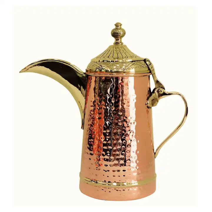 Exporter From India Metal Dallah Top Selling Handmade Designer Teapot Decorative Wholesale Coffee Pot