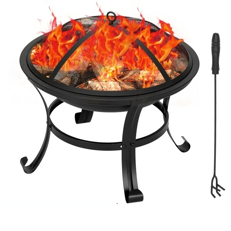 Best Selling Metal Fire Pit Round Shape Indoor And Outdoor Heavy Duty Thicker Iron Fire Pit Table top