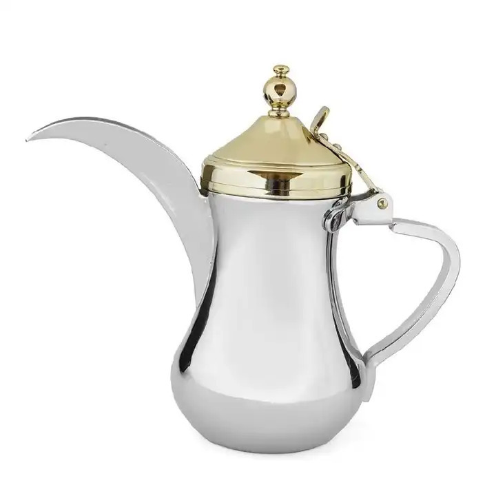 Exporter From India Metal Dallah Top Selling Handmade Designer Teapot Decorative Wholesale Coffee Pot