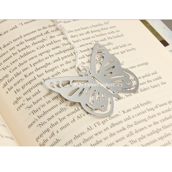 Wholesale Price Metal Silver Color Bookmark Customized Size And Shapes Bookmark With Good Quality handmade