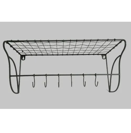 Wholesale Metal Wire Wall Rack Kitchen Storage Rack Home And Hotel Entry Way Decorative Wall Rack