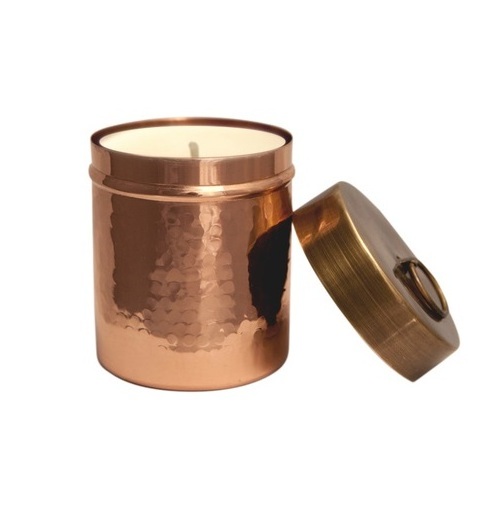 Hammered Design Metal candle jar For Home And Wedding Tableware Decoration Handmade Copper Candle Votive